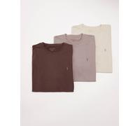 AllSaints - Brace - T-shirt triplo beige-Marrone 2XL