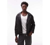 AllSaints - Bradford - Giacca in pelle nera-Nero M