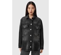 AllSaints Bryn Denim Shirt Washed Black Taglia: M | Magliette intime Outlet | Donna | Blu