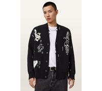 AllSaints Caledon Cardigan Black/chalk White Taglia: M | Cardigan Outlet | Uomo | Bianco