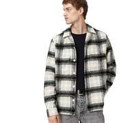 AllSaints Camicia Uomo, Nero/Grigio, M