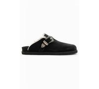 AllSaints Carlo Shearling Mule Black Taglia: 43 | Infradito Outlet | Uomo | Nero
