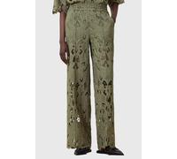 AllSaints Charli Emb Trouser Mermaid Green Taglia: 10 | Pantaloni dritti Outlet | Donna | Verde