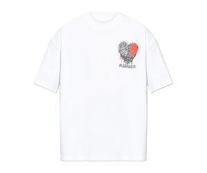AllSaints - Chaste Oversized Graphic T-Shirt - - Tops - Uomo - Bianco - M