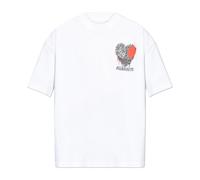 AllSaints - Chaste Oversized Graphic T-Shirt - - Tops - Uomo - Bianco - XS