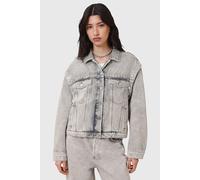 AllSaints Chlo Stud Jacket Washed Grey Taglia: 12 | Giacche di jeans Outlet | Donna | Grigio