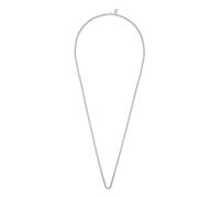 AllSaints collana a catena Perrie da uomo, catena curb per look quotidiano deciso, gioiello maschile, accessorio moda, chiusura con moschettone, argento sterling