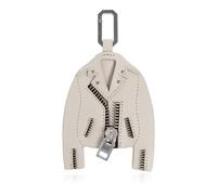 AllSaints - Dalby Leather Keyring - - Accessories - Donna - Grigio - ONE SIZE