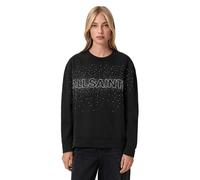 AllSaints donna Sprinkle Etta Sweat, nero, Large