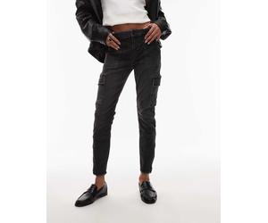 AllSaints - Duran - Pantaloni cargo skinny neri-Nero W30