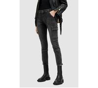 AllSaints Duran Skinny Cargo Washed Black Taglia: W30 | Pantaloni cargo Outlet | Donna | Nero