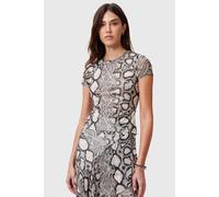 AllSaints Ellie Mesh Tee Flow Ecru White Taglia: 4 | Maglie Sportivi Outlet | Donna | Marrone