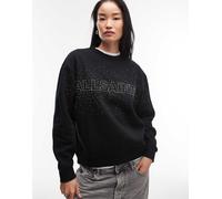 AllSaints Felpa Etta donna nera decorata 42-44