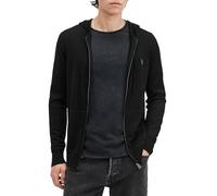 Allsaints Felpa con Cappuccio da Uomo in Lana Merino, Nero, Large