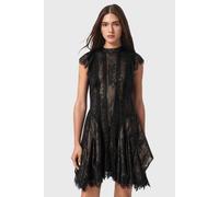 AllSaints Fleur Dress Metallic Gold Taglia: 10 | Abiti Mini Outlet | Donna | Giallo