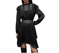 AllSaints Fleur Shim Ls Dress Black Shimmer Taglia: 34 | Abiti Mini Outlet | Donna | Nero