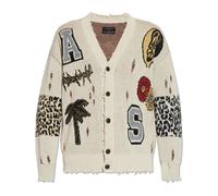 AllSaints - Foxx Jacquard Oversized Cardigan - - Knitwear - Uomo - Beige - M