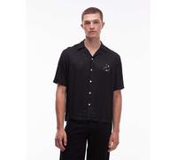 AllSaints - Fungi - Camicia a maniche corte nera-Nero L