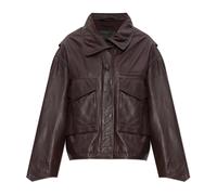 AllSaints - Giacca di pelle Clay - - Jackets - Donna - Rosso - L