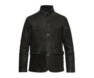 AllSaints - Giacca in camoscio Survey con effetto vintage - - Jackets - Uomo - Nero - M