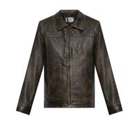 AllSaints - Giacca in pelle Alkan - - Jackets - Uomo - Marrone - L