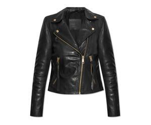 AllSaints - Giacca in Pelle Dalby - - Jackets - Donna - Nero - 2XS