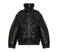 AllSaints - Giacca in pelle Elisa - - Jackets - Donna - Marrone - M