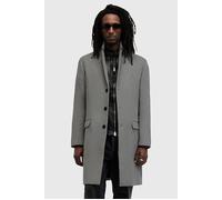AllSaints Hal Coat Light Grey Marl Taglia: 38 | Cappotti monopetto Outlet | Uomo | Grigio