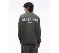 AllSaints - Halcyon - Felpa girocollo kaki-Verde 34-36