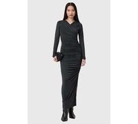 AllSaints Hanako Cupro Dress Black Taglia: 4 | Maxi abiti Outlet | Donna | Nero