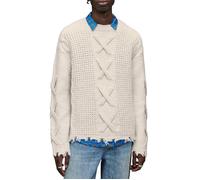 AllSaints Hennet Crew Ecru Taglia: L | Maglioni Outlet | Uomo | Marrone