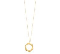 AllSaints - Hexagon Pendant Necklace - - Accessories - Donna - Giallo - ONE SIZE