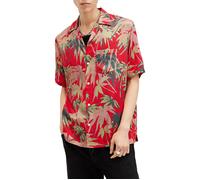 AllSaints Hudsony Ss Shirt Scarlett Red Taglia: XS | Camicie Casual Outlet | Uomo | Rosso