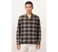 AllSaints - Iniko - Camicia a maniche lunghe marrone a quadri XL