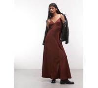 AllSaints - Irina Maxi Slip Dress - - Dresses - Donna - Rosso - 2XS