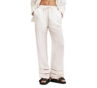 AllSaints Jade Linen Trouser Ecru White Taglia: 10 | Pantaloni a zampa di elefante Outlet | Donna | Bianco