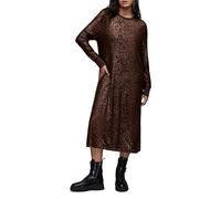AllSaints Juela Crew Dress Dark Brown Taglia: XS | Abiti Midi Outlet | Donna | Marrone