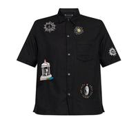 AllSaints - Karlton Printed Boxy Shirt - - Shirts - Uomo - Nero - XS