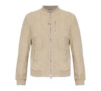 AllSaints - Kemble Suede Bomber Jacket - - Jackets - Uomo - Beige - S