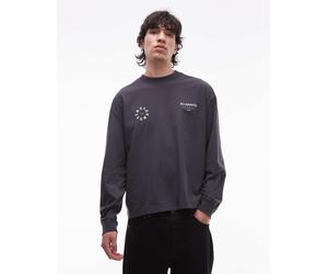 AllSaints - Kindred - Maglietta a maniche lunghe nero slavato XL