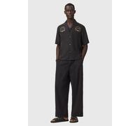 AllSaints Klavicle Ss Shirt Jet Black Taglia: S | Camicie Casual Outlet | Uomo | Nero