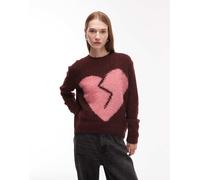 AllSaints Pullover 'LUVHEART' rosa chiaro / merlot Donna AllSaints S