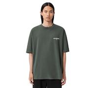 Allsaints Maglietta da Uomo con Grafica, Verde Granato, S