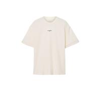 AllSaints MIKRO SS Crew da Uomo, Bianco Cenere, L