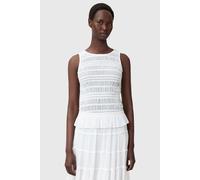 AllSaints Marion Top Oyster White Taglia: 6 | Canottiere Outlet | Donna | Bianco