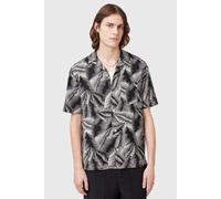 AllSaints Marseille Ss Shirt Pebblestone Grey Taglia: XXL | Camicie Casual Outlet | Uomo | Grigio