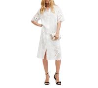 AllSaints Meria Broderie Dress Optic White Taglia: 2 | Abiti in T-Shirt Outlet | Donna | Bianco