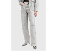AllSaints Mia Carpenter Jean Coated Silver Taglia: 31 | Jeans straight fit Outlet | Donna | Grigio