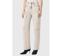 AllSaints Mia Sparkle Jean Snow Grey Taglia: W28 | Jeans straight fit Outlet | Donna | Grigio