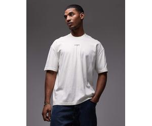 AllSaints - Mikro - T-shirt bianca con logo centrale-Bianco XS